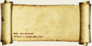 Jana Čokov vizit kartica